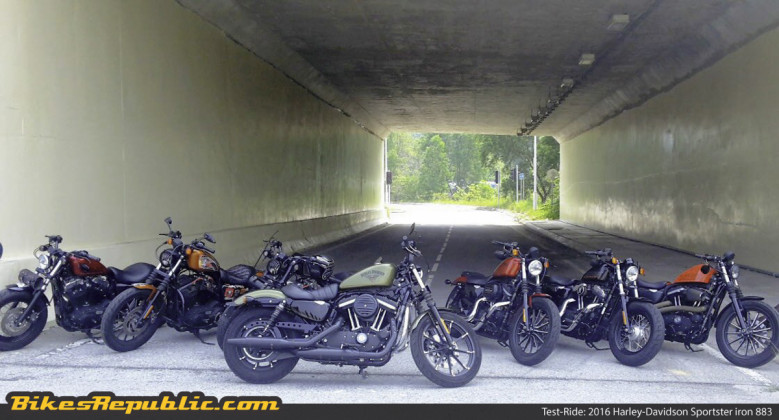 iron 883 touring setup