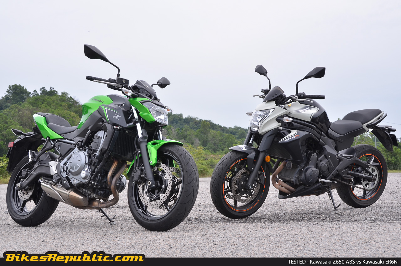 noget tilskadekomne Bourgeon TESTED: 2017 Kawasaki Z650 ABS vs Kawasaki ER6N - Motorcycle news,  Motorcycle reviews from Malaysia, Asia and the world - BikesRepublic.com