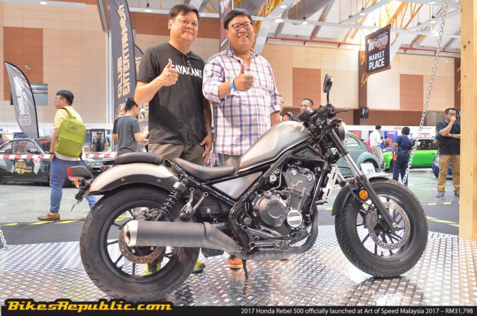 2017 Honda Rebel 500 officially launched at Art of Speed Malaysia 2017 ...