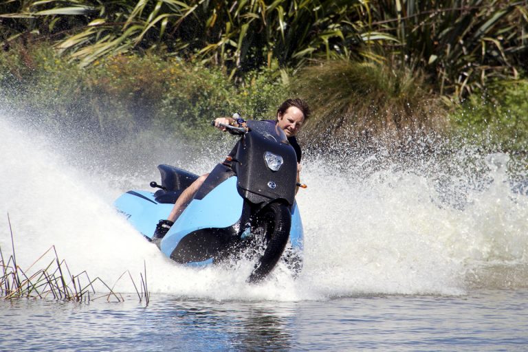 Meet Biski, the amphibious scooter that can change into a jet ski