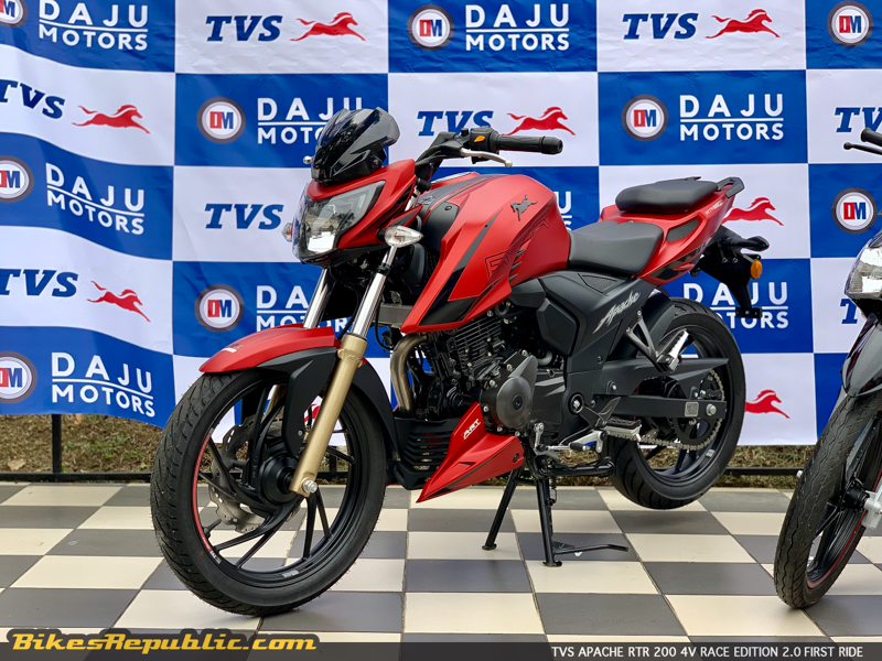 apache rtr 200 4v race edition 2.0 on road price