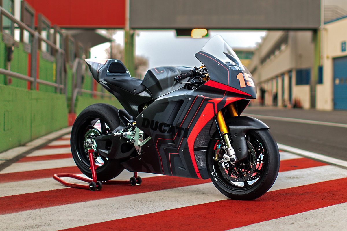 Ducati Officially Presents The 2023 MotoE V21L Race Bike